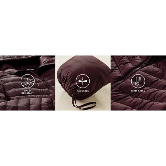 Land's End Women's Wanderweight Packable Down Jacket NEW - Picture 11 of 11